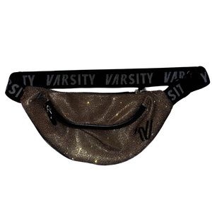 NWOT Varsity Spirit Gold Sparkle Fanny Pack with Adjustable Strap